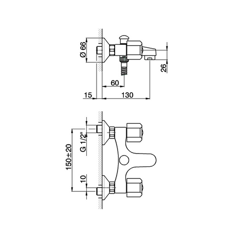 Cisal - TR - Duplex Bath Mixer
