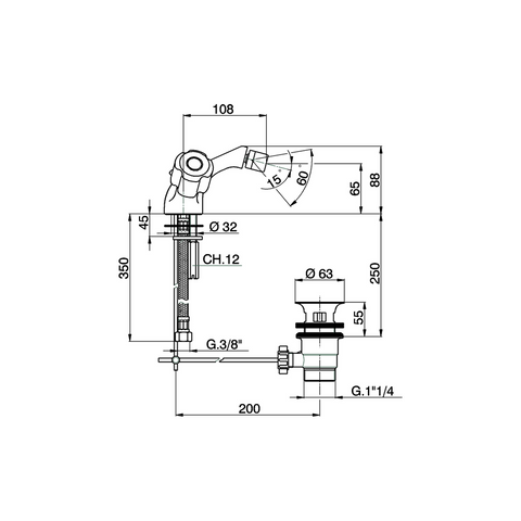 Cisal - TR - Duplex Bidet Mixer