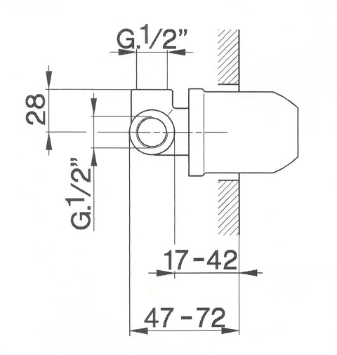 Cisal - Mito 2 - Single Lever Built In Bath Mixer