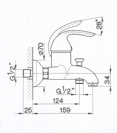 Cisal - Zen - Single Lever Bath Mixer